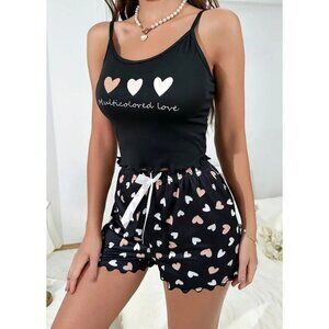 Pajama Set Black Size 4